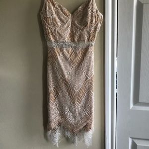 White Lace Dress - Boutique - Size M